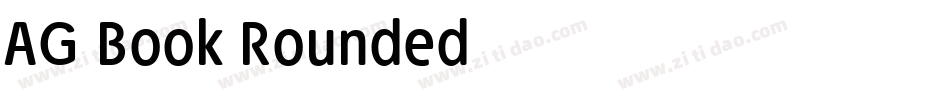 AG Book Rounded字体转换